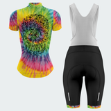 Women's Tie Dye Skull Regular Fit Cycling Jersey