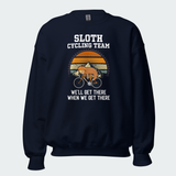 Men's Sloth Cycling Team Funny Tops