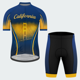 Men’s California Golden Skyline Silhouette Regular Fit Cycling Kit