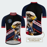Men’s Personalized Texas Bald Eagle Lone Star Cycling Jersey & Kit