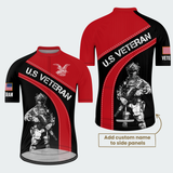Men’s Personalized U.S. Veteran Proud Service Cycling Jersey & Kit
