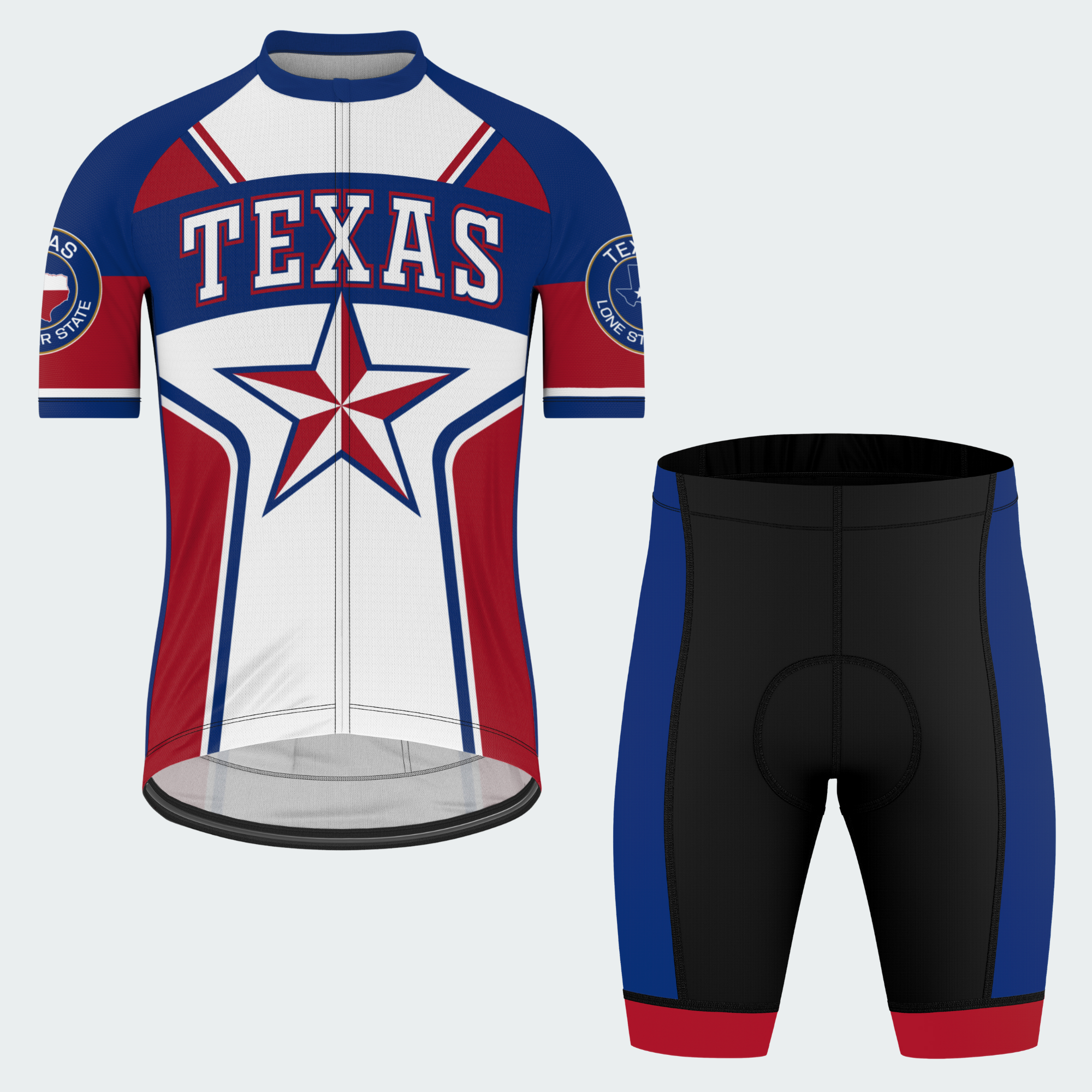 Men’s Texas Lone Star Pride Regular Fit Cycling Kit
