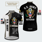 Men’s Personalized U.S. Army Veteran Map & Combat Boots Cycling Jersey