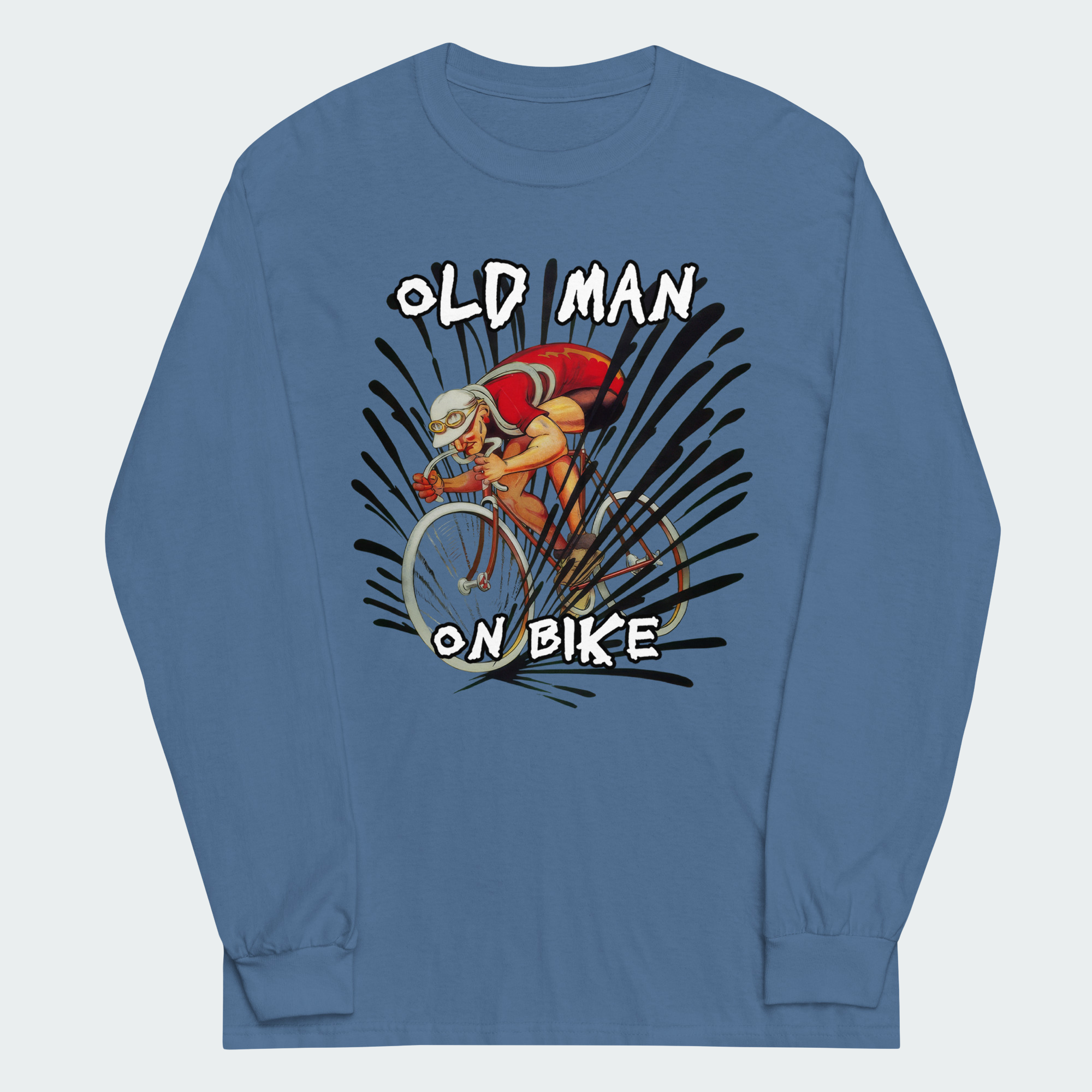 Men's Old Man On Bike Cycling Tops