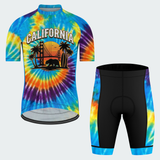 Men's Tie Dye California State Regular Fit Cycling Kit