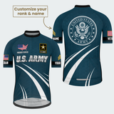Men’s Personalized U.S. Army Veteran Hexagon Seal Cycling Jersey & Kit