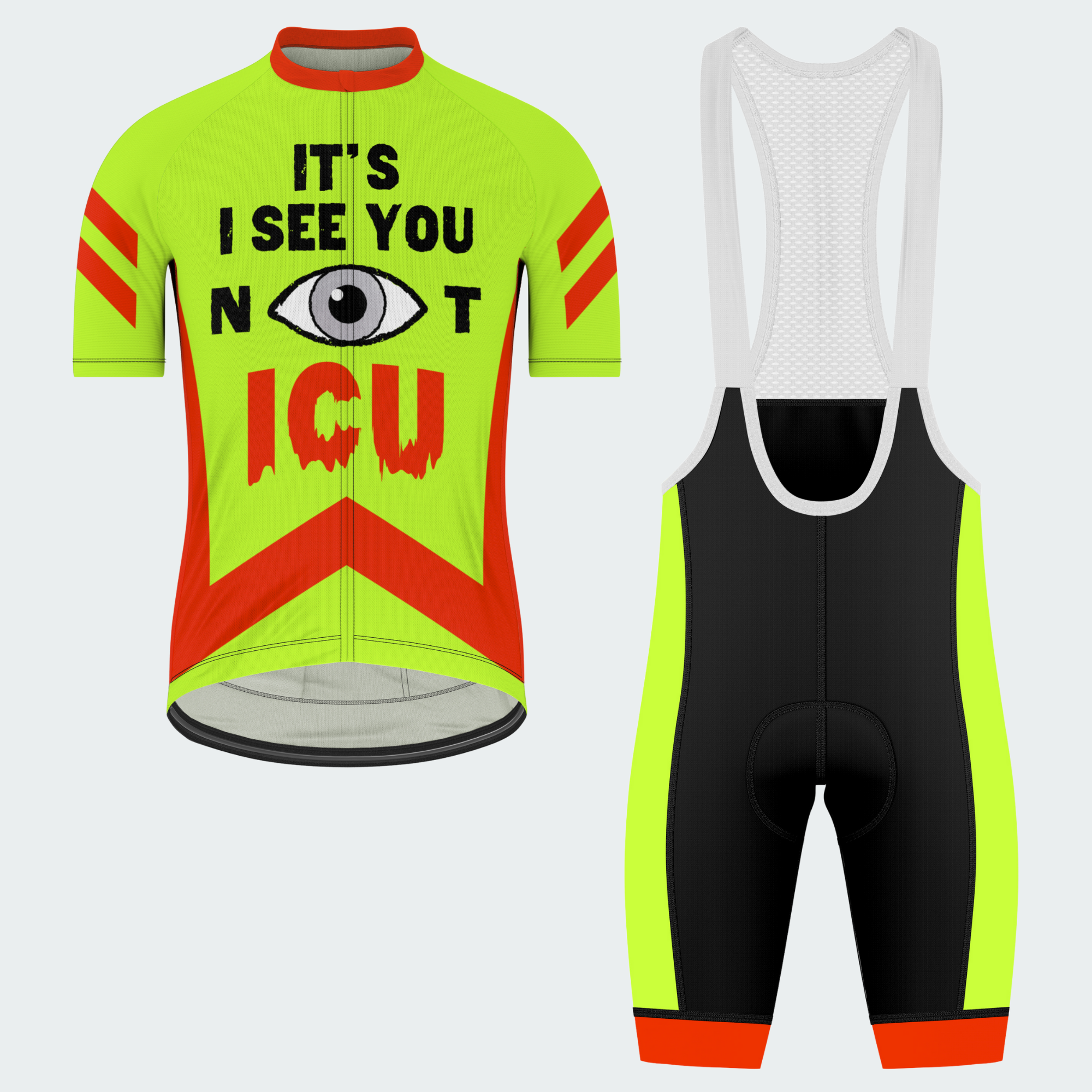 Men's I See You Reflective Iris Regular Fit Cycling Kit