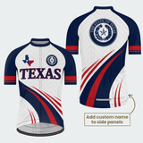 Men’s Personalized Texas State Seal Cycling Jersey & Kit