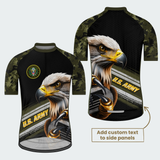 Men’s Personalized U.S. Army Bald Eagle Camo Cycling Jersey & Kit