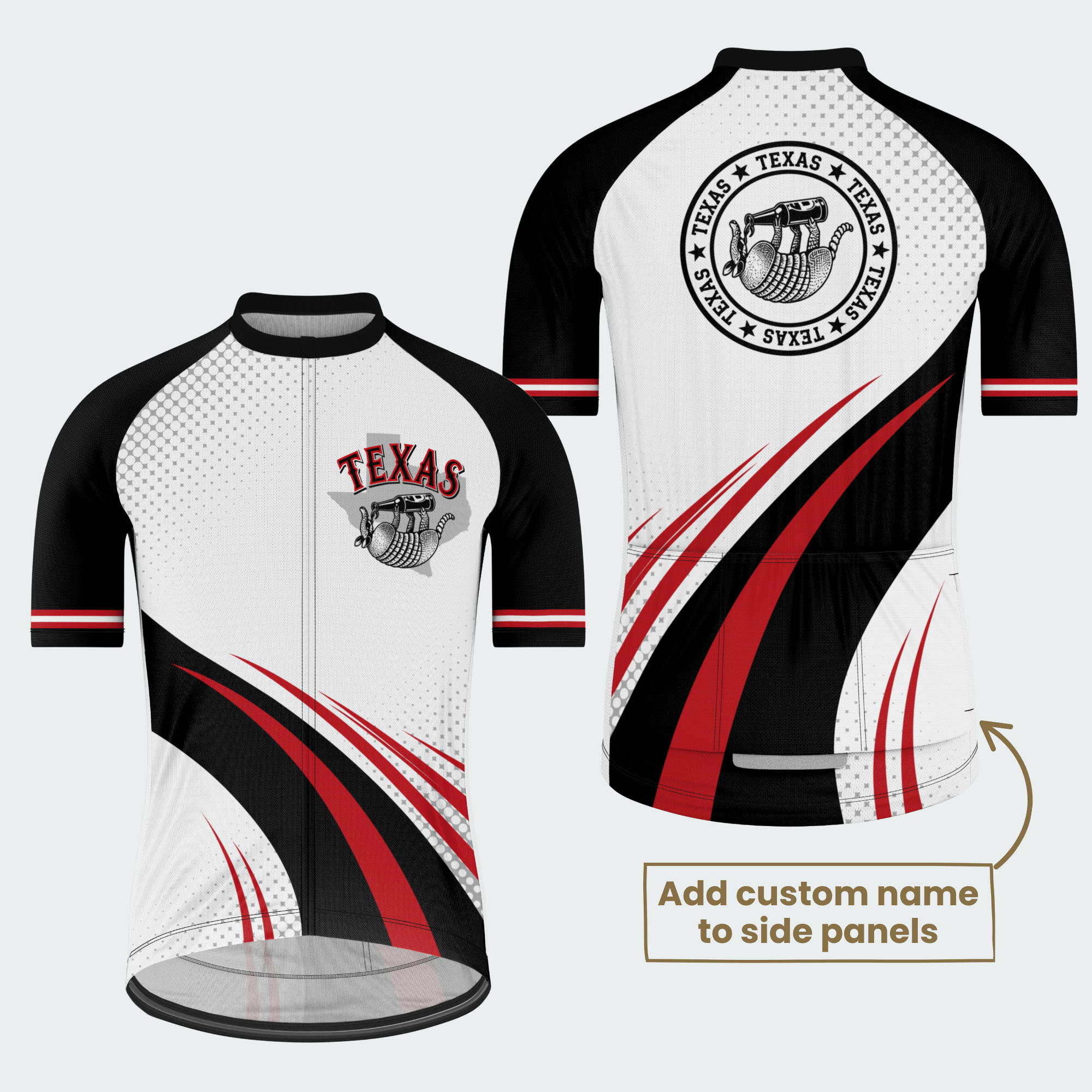 Men’s Personalized Texas Armadillo Cycling Jersey & Kit