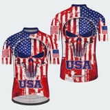 Men’s USA Freedom Skull Grit Regular Fit Cycling Kit