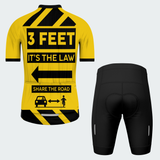 Men's 3 Feet Traffic Sign Regular Fit Cycling Kit