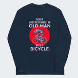 Men's Never Underestimate An Old Man With A Bicycle Tops