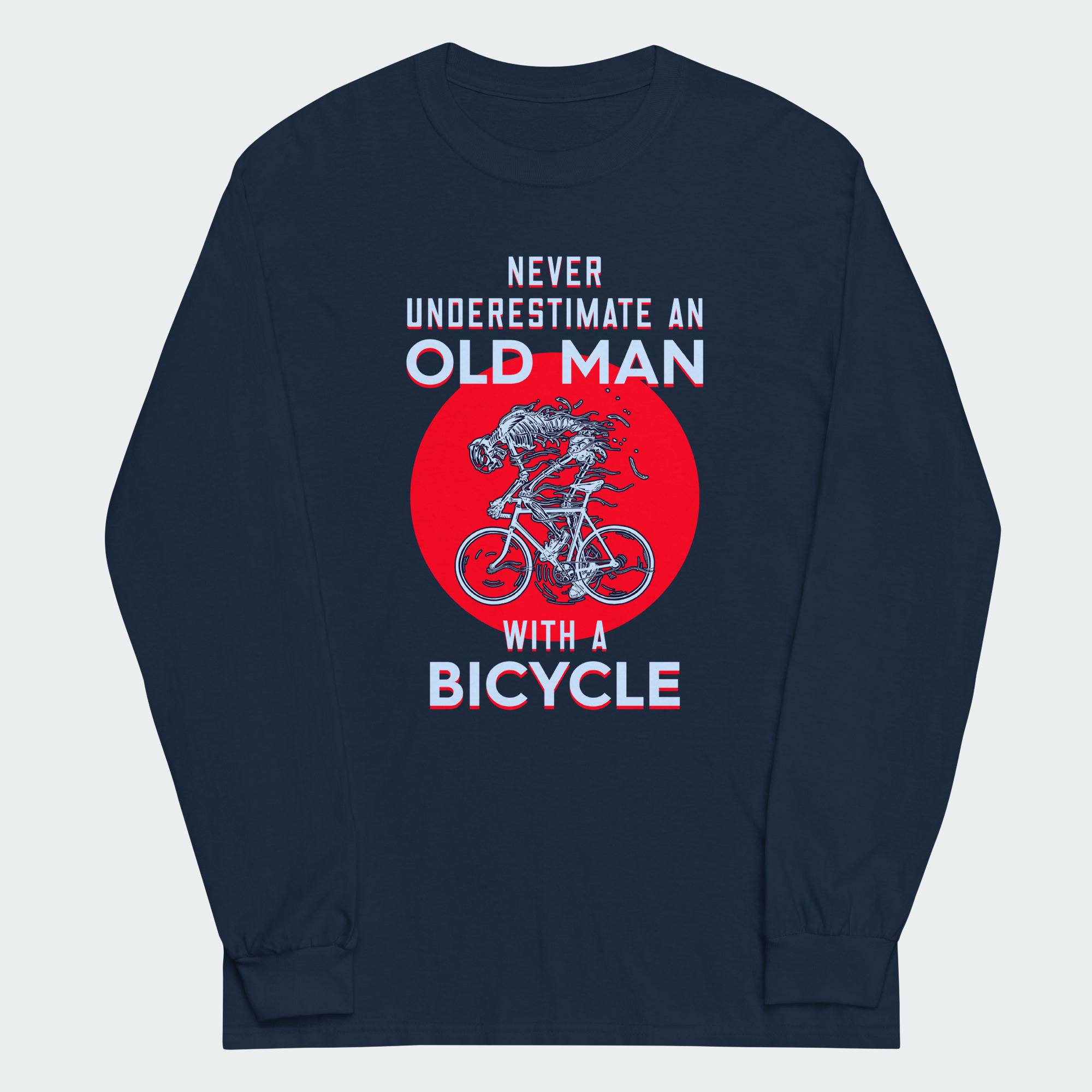 Men's Never Underestimate An Old Man With A Bicycle Tops