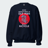 Men's Never Underestimate An Old Man With A Bicycle Tops