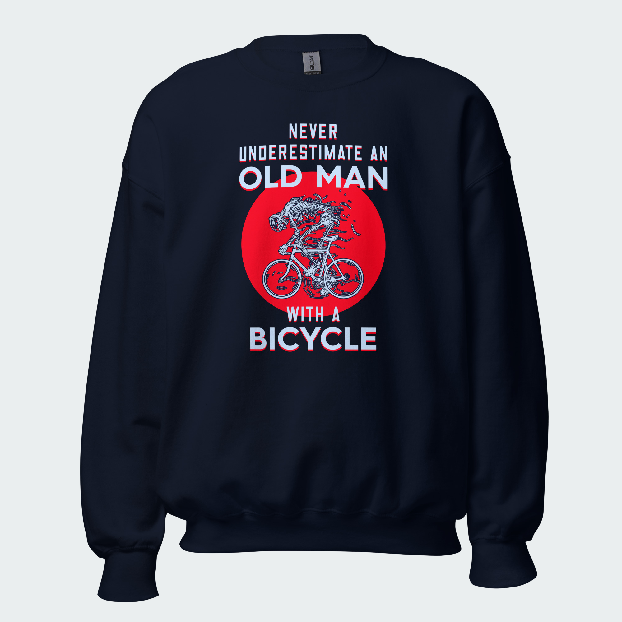 Men's Never Underestimate An Old Man With A Bicycle Tops