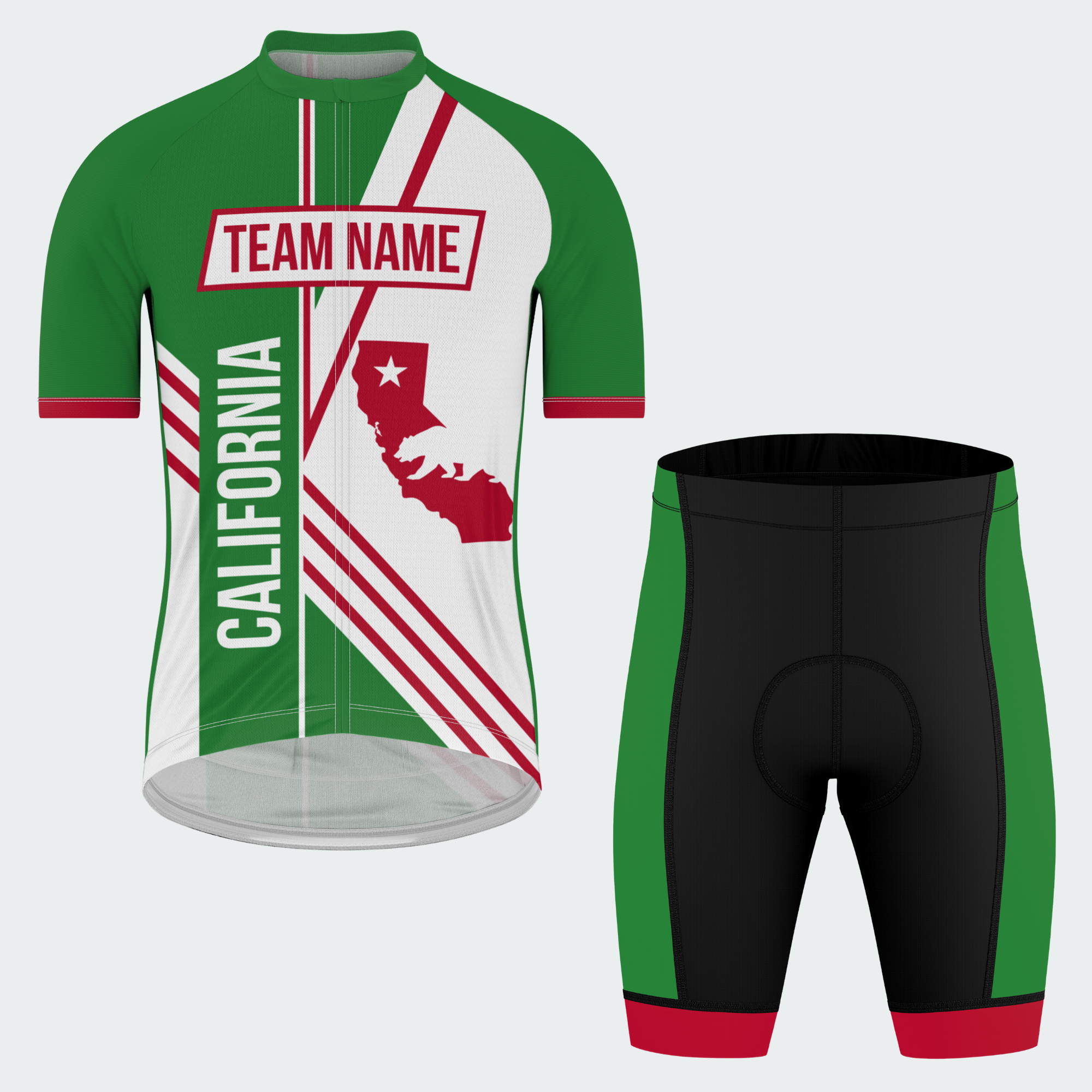 Men’s California State Outline Pride Regular Fit Cycling Kit