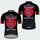 Men's Never Underestimate An Old Man With A Bicycle Regular Fit Cycling Kit