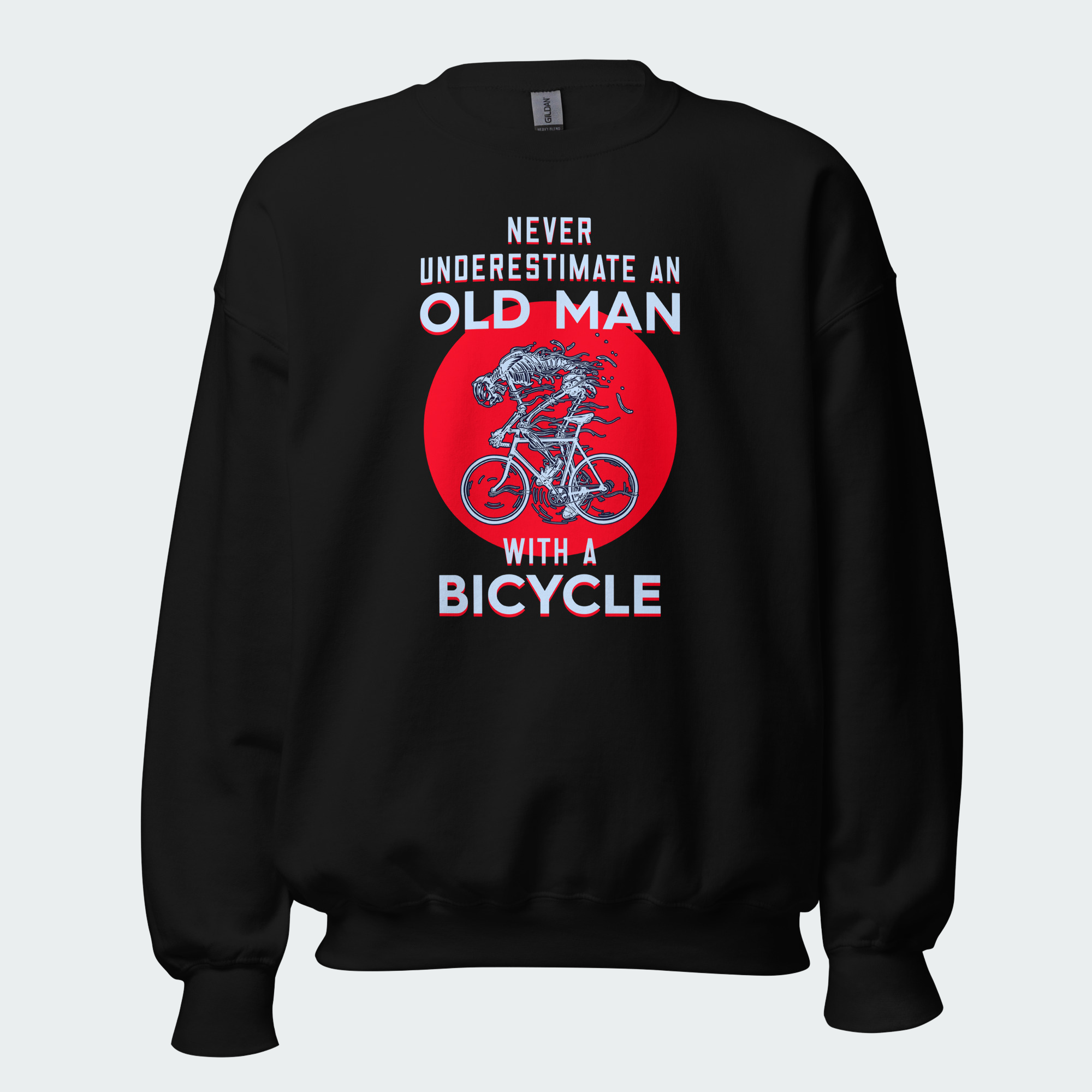 Men's Never Underestimate An Old Man With A Bicycle Tops