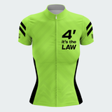 Women's 4' It's The Law Regular Fit Cycling Jersey