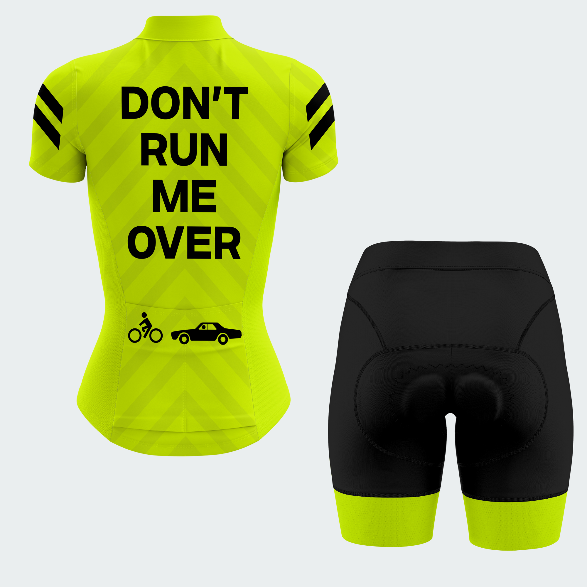Women's Don't Run Me Over Regular Fit Cycling Jersey