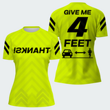 Women's Give Me 4 Feet Neon Yellow TeeCra