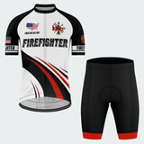 Men’s Personalized U.S. Firefighter Pride Cycling Jersey & Kit