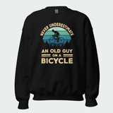 Men's Never Underestimate An Old Guy On A Bicycle Tops