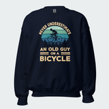 Men's Never Underestimate An Old Guy On A Bicycle Tops