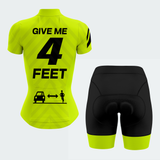Women's Give Me 4 Feet Regular Fit Cycling Jersey