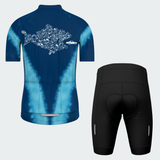 Men's Tie Dye Bicycle Fish Eats The Car Regular Fit Cycling Kit