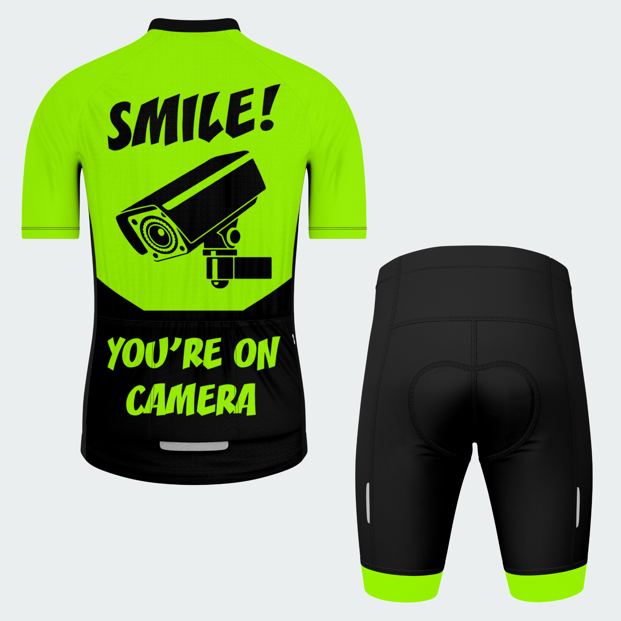 Men's Smile You're On Camera Regular Fit Cycling Kit