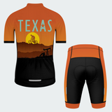 Men's Texas State Retro Regular Fit Cycling Kit