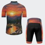 Men's Arkansas State Sunset Regular Fit Cycling Kit