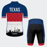 Men’s Texas City Skyline Stars Regular Fit Cycling Kit