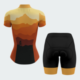 Women's Mountain Sunset Regular Fit Cycling Jersey