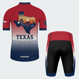 Men's Texas State Outline Regular Fit Cycling Kit