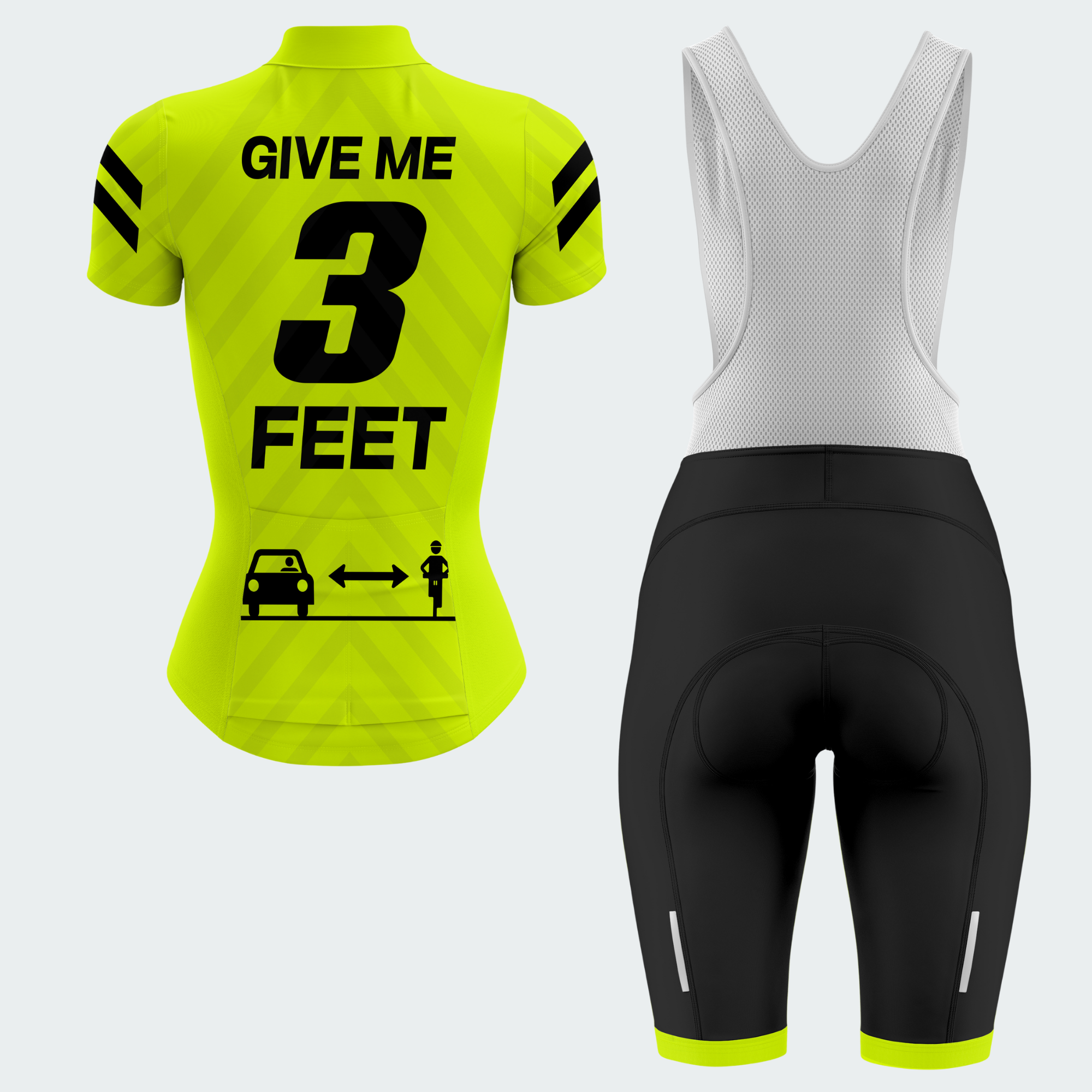 Women's Give Me 3 Feet Regular Fit Cycling Jersey