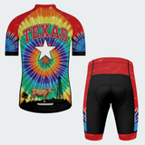 Men's Tie Dye Texas State Regular Fit Cycling Kit