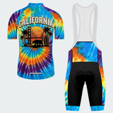 Men's Tie Dye California State Regular Fit Cycling Kit