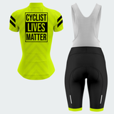 Women's Cyclist Lives Matter Regular Fit Cycling Jersey