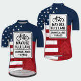Men's May Use Full Lane Traffic Sign Regular Fit Cycling Kit