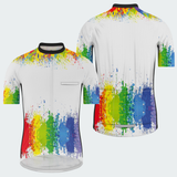Men's Watercolor Splash Regular Fit Cycling Kit