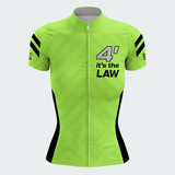 Women's 4' It's The Law Regular Fit Cycling Jersey