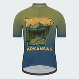 Men's Arkansas State Outline Regular Fit Cycling Kit