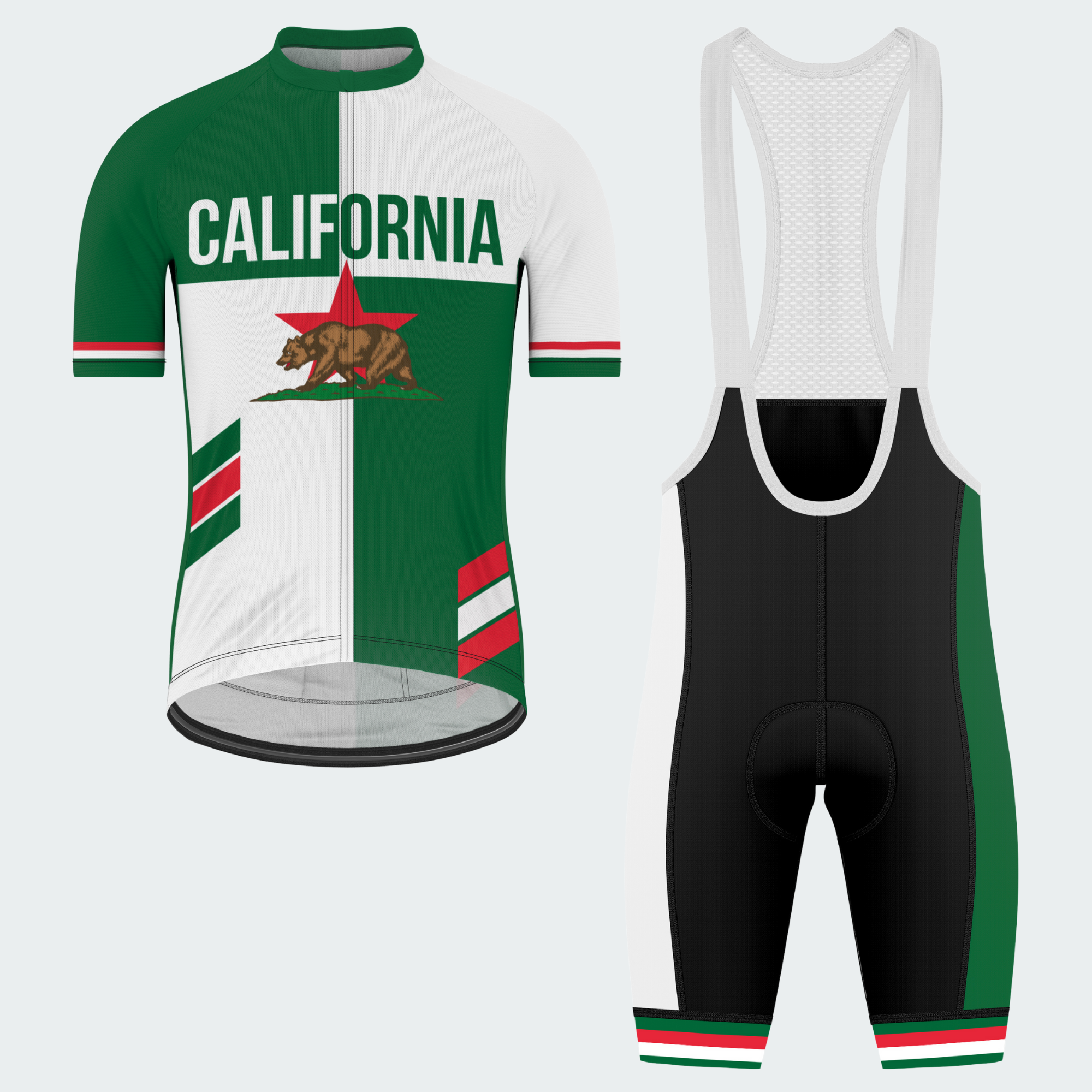 Men’s California Republic Bear Regular Fit Cycling Kit