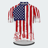 Men's Cycling American Flag Cycling Jersey & Kit