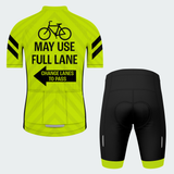 Men's Bicycles May Use Full Lane Regular Fit Cycling Kit