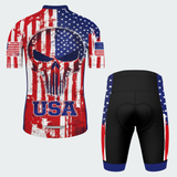 Men’s USA Freedom Skull Grit Regular Fit Cycling Kit