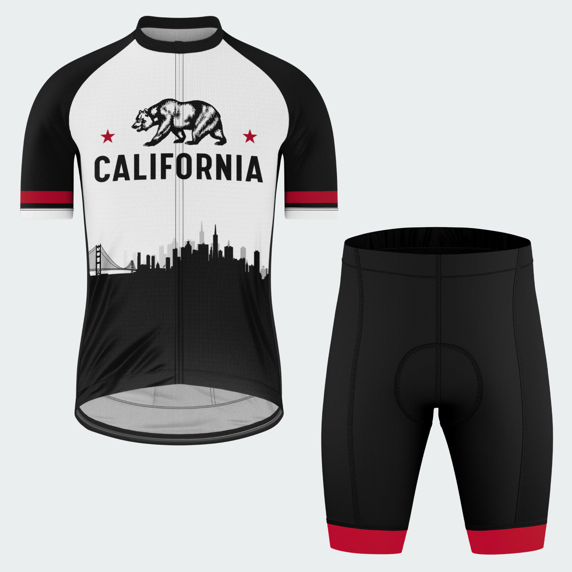 Men’s California Urban Bear Regular Fit Cycling Kit